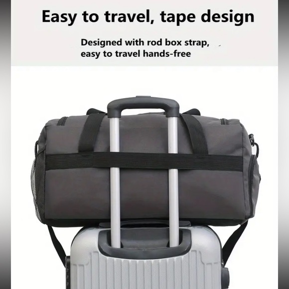 Large Capacity Black Sports Messenger Bag - Picture 4 of 6